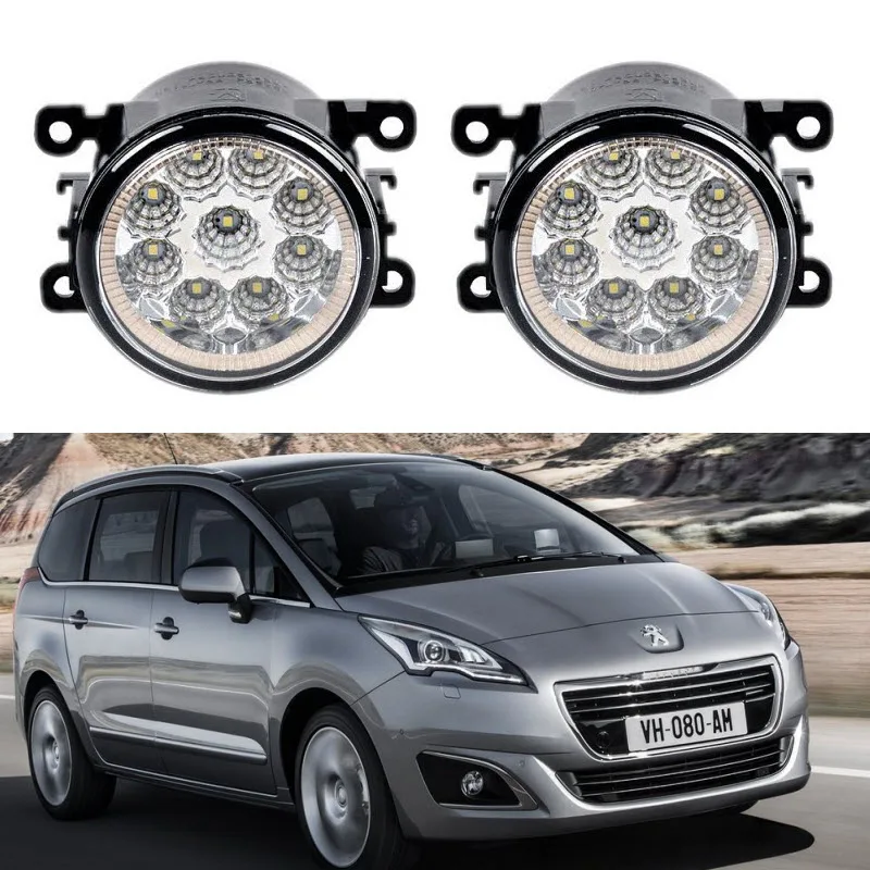 

Car-Styling For Peugeot 5008 2009-2016 9-Pieces Led Fog Lights H11 H8 12V 55W Fog Head Lamp