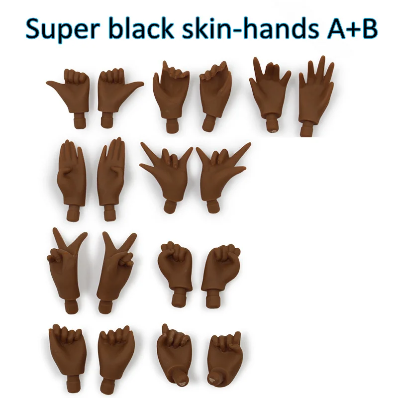 Соединение тела азон тело мужские руки тела трубка A B белый натуральный загар Темный супер черная кожа для blyth куклы