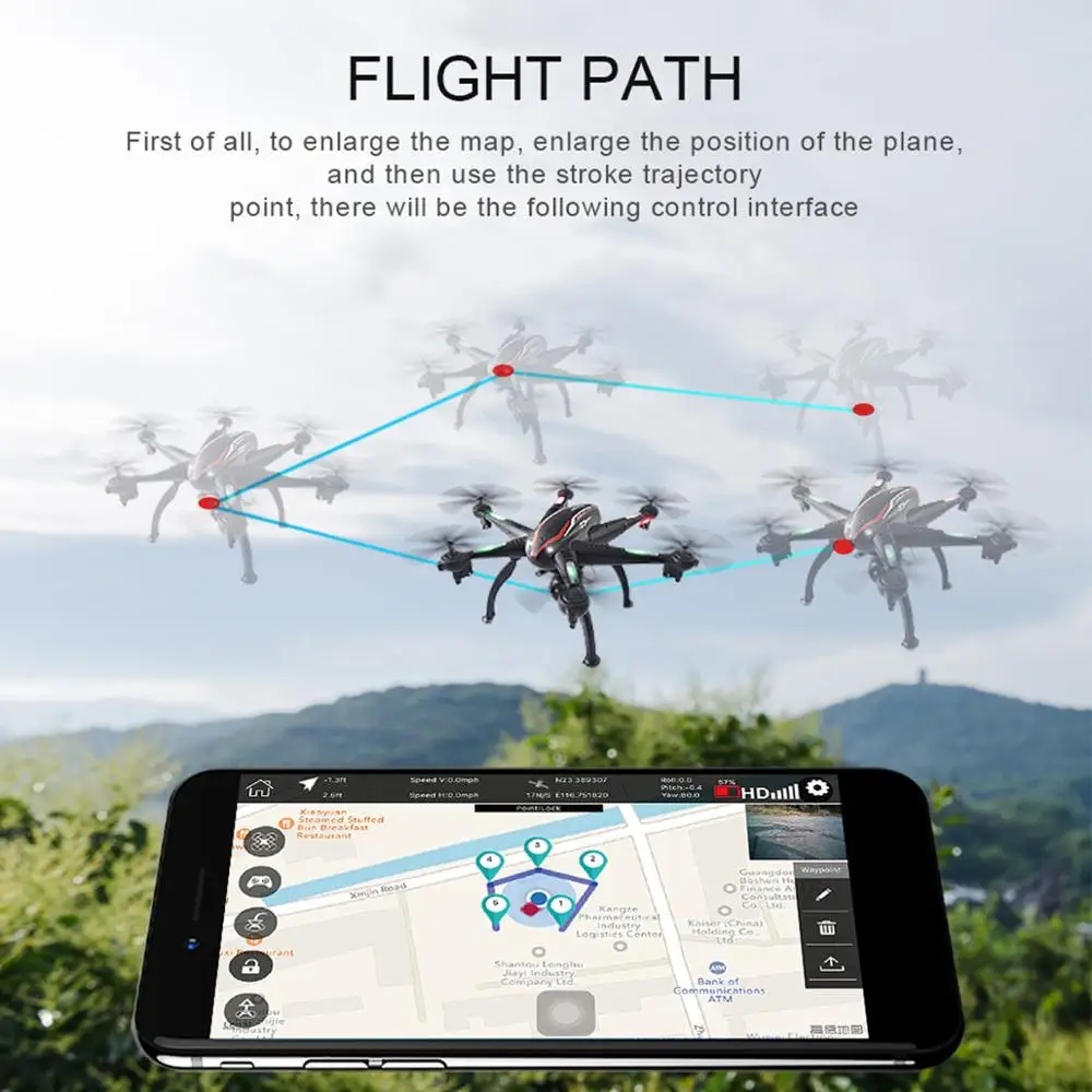 Dron RC GPS 5G WiFi 1080P Cámara Dron modo de seguimiento inteligente 6 ejes Gyro Quadcopter profesional 5G fotografía aérea WiFi Drone