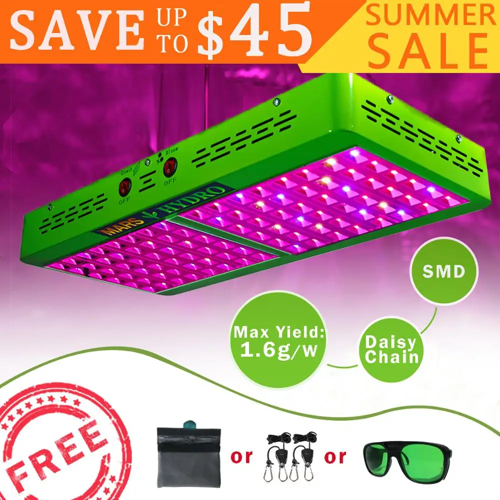 Mars Hydro Reflector 600W LED Grow Light Full Spectrum IR for Indoor Plants Greenhouse
