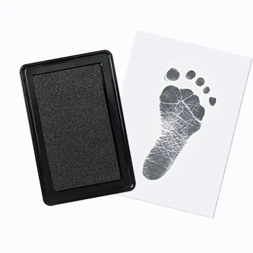 Baby Handprint Footprint Mold Pad Non-Toxic Inkless Safe Easy To Clean Newborn Photo Hand Foot Print Pad Wonderful Keepsake