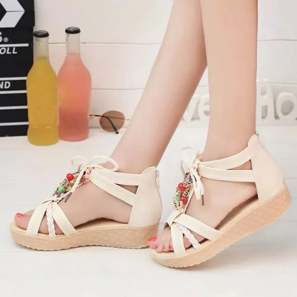 

YOUYEDIAN shoes woman sandals women platform sandals lace up shoe shoes woman wedge high heel shoes zapatos de mujer 2019 #g3