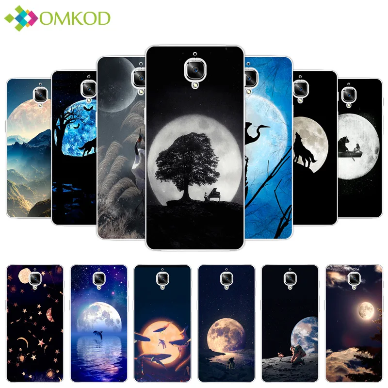 

For One Plus 3 3T Three One plus3 oneplus3 1+3 3T Black Back Matte Lunar Cover Soft TPU Silicone Case for One Plus 3 3T Fundas