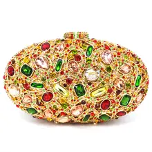LaiSC многоцветная Вечерняя Сумка новейшая Праздничная вечерняя сумка большая кристальная Бриллиантовая Женская клатч женская сумочка Q61