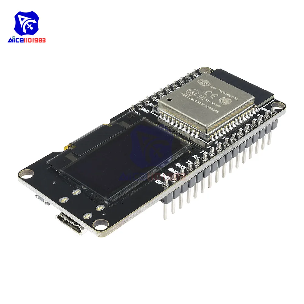 ESP32 ESP-WROOM-32 0,9" дюймовый oled-дисплей 2,4 ГГц WiFi Bluetooth двухрежимный модуль для Arduino Wemos D1 AP STA