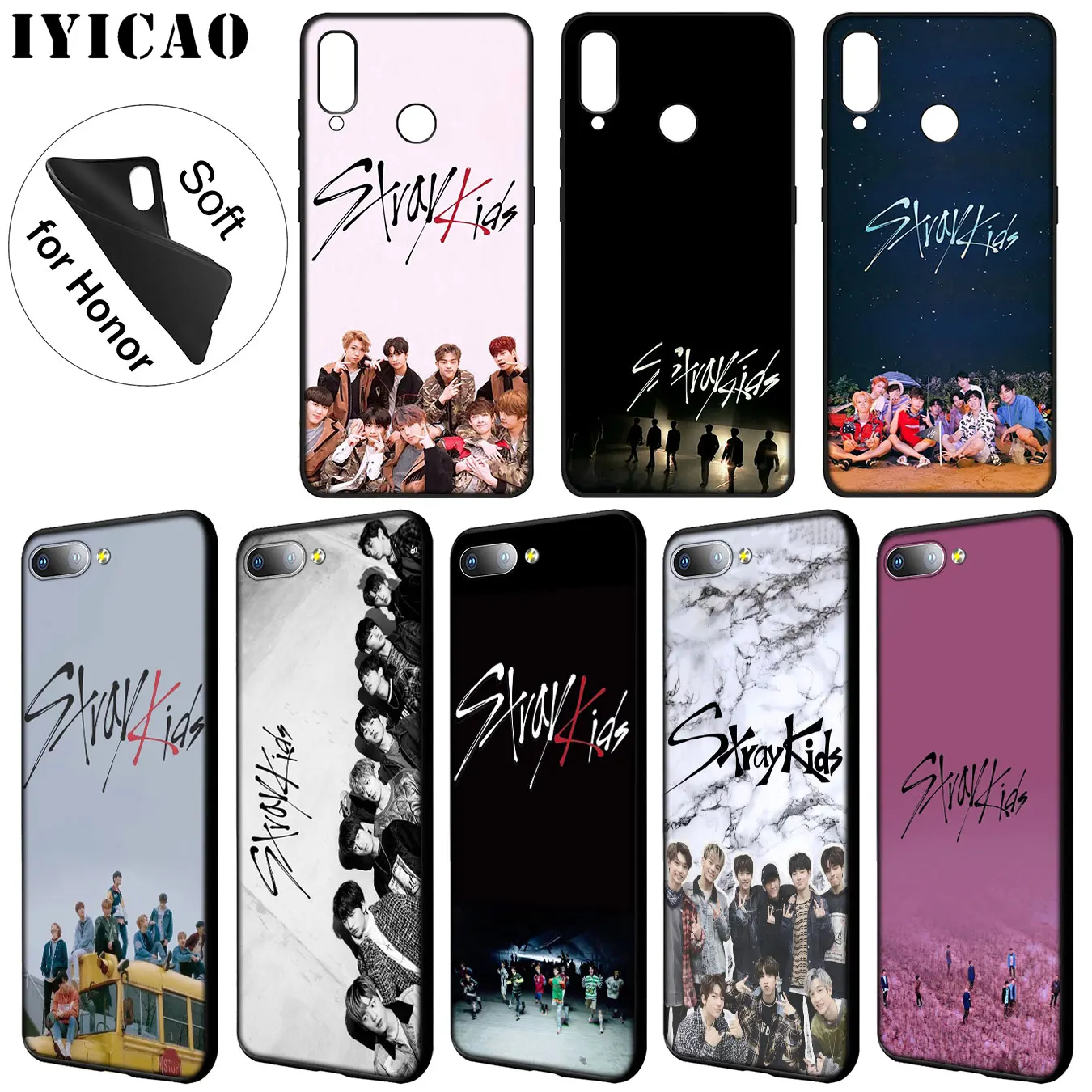 Мягкий силиконовый чехол для телефона IYICAO Stray Kids kpop Huawei Y9 Y7 Y6 Prime 2019 Honor 20 8C 8X 8 9 9X 10