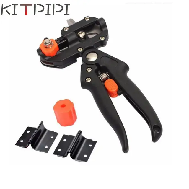 KITPIPI Fruit Tree Grape Vine Pruner Nursery Garden Scissor Branch Cut Graft Tool Pruning Shear Floristry Seedle Cutter JDD0049