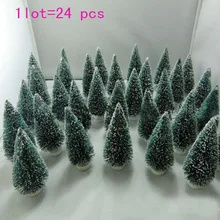 Хорошо! 24 шт Рождественская елка мини-елка маленькая сосновая елка украшение помещено в настольное Рождественское украшение Navidad