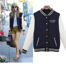 Splice Sleeves Baseball Women Jacket College Jackets Harajuku Style Women Cotton Blend Clothing New Autumn Winter Coats