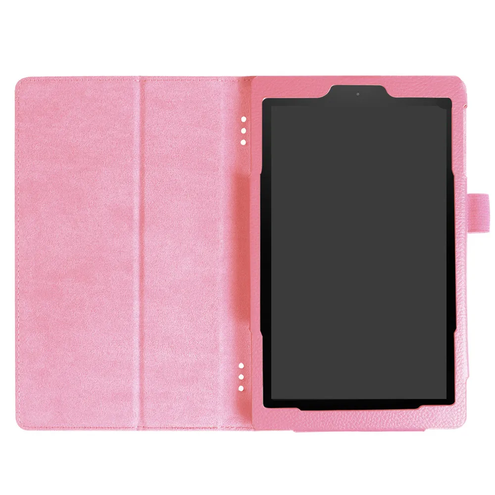 Для Amazon Kindle Fire HD 10 7th Gen Магнитная Кожаная подставка чехол из искусственной кожи чехол# H15 - Цвет: Pink