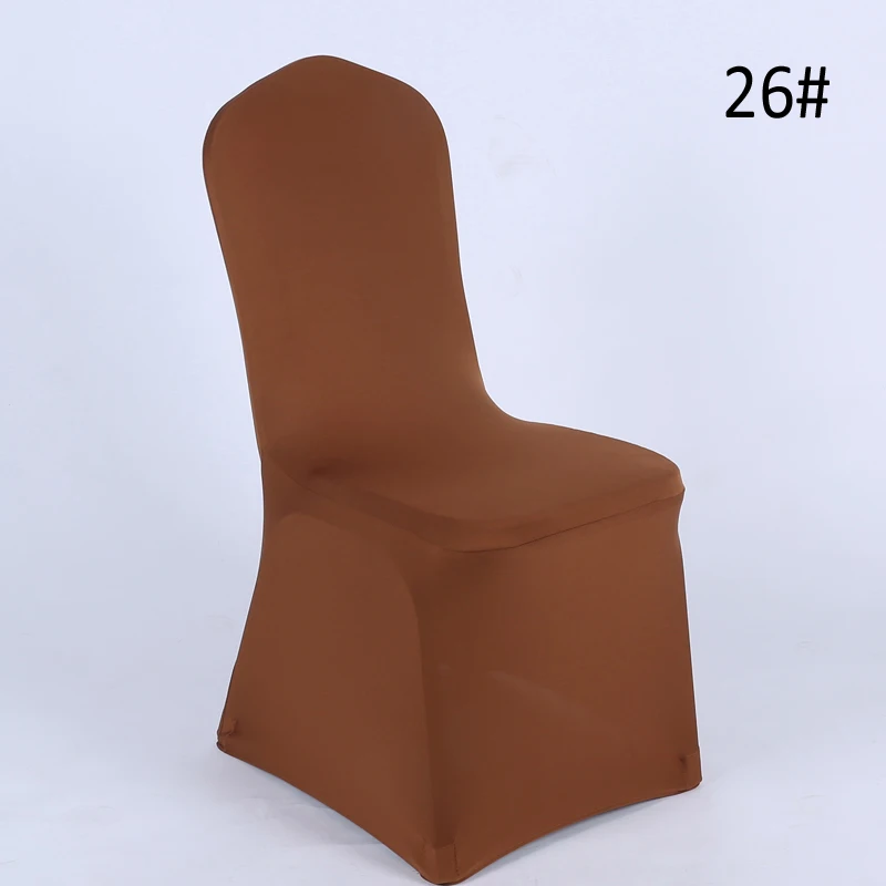 20pcs/lot Universal Outdoor Event Chair Cover Lycra Spandex White Chair Covers Spandex Banquet Wedding Decoration Removeable