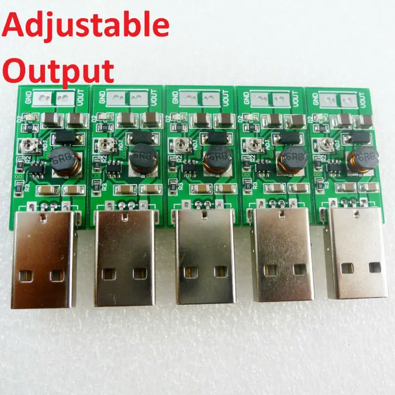 High Efficency Output USB DC-DC Converter Adjustable Step Up Voltage Converter 7W 5V 6V 9V 12V 15V