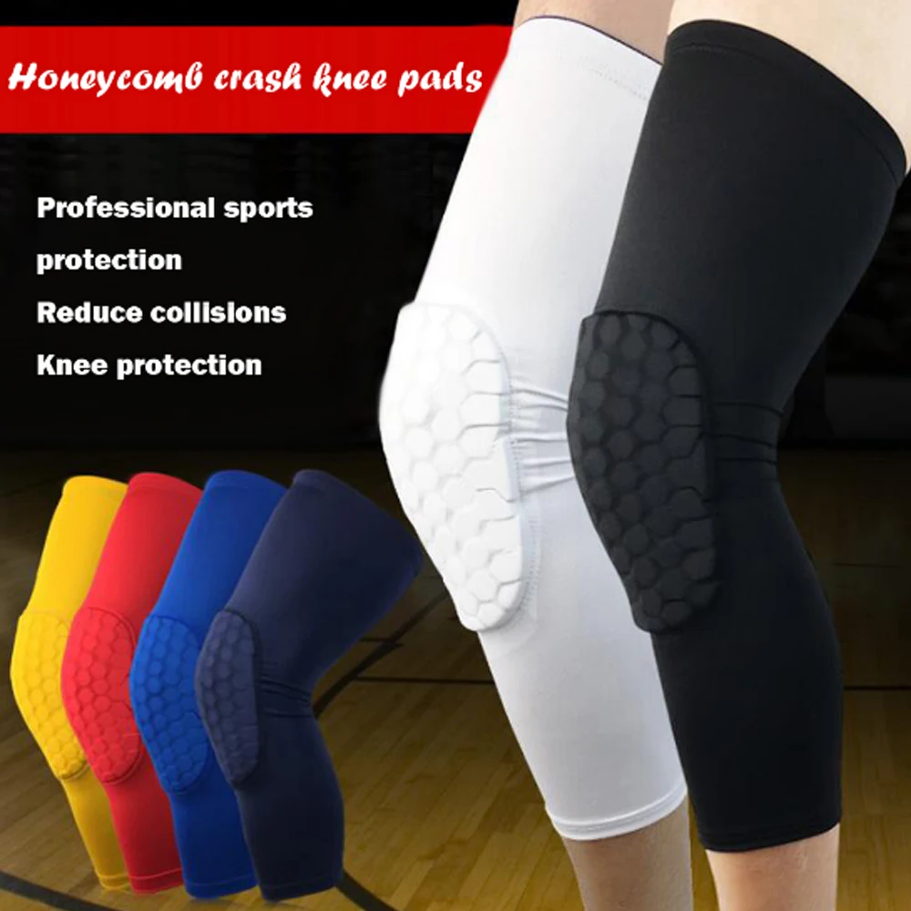 

1 pc Honeycomb Sports Safety Tapes volleyball Basketball Kneepad Compression Socks Knee Wraps Brace Protection Knee Pad WBL