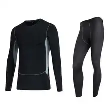 Men Pro Conpress Fitness Winter Thermal Underwear Set Quick Dry Gymming Male Spring Autumn Sporting Runs Yogaing Long Johns 2029