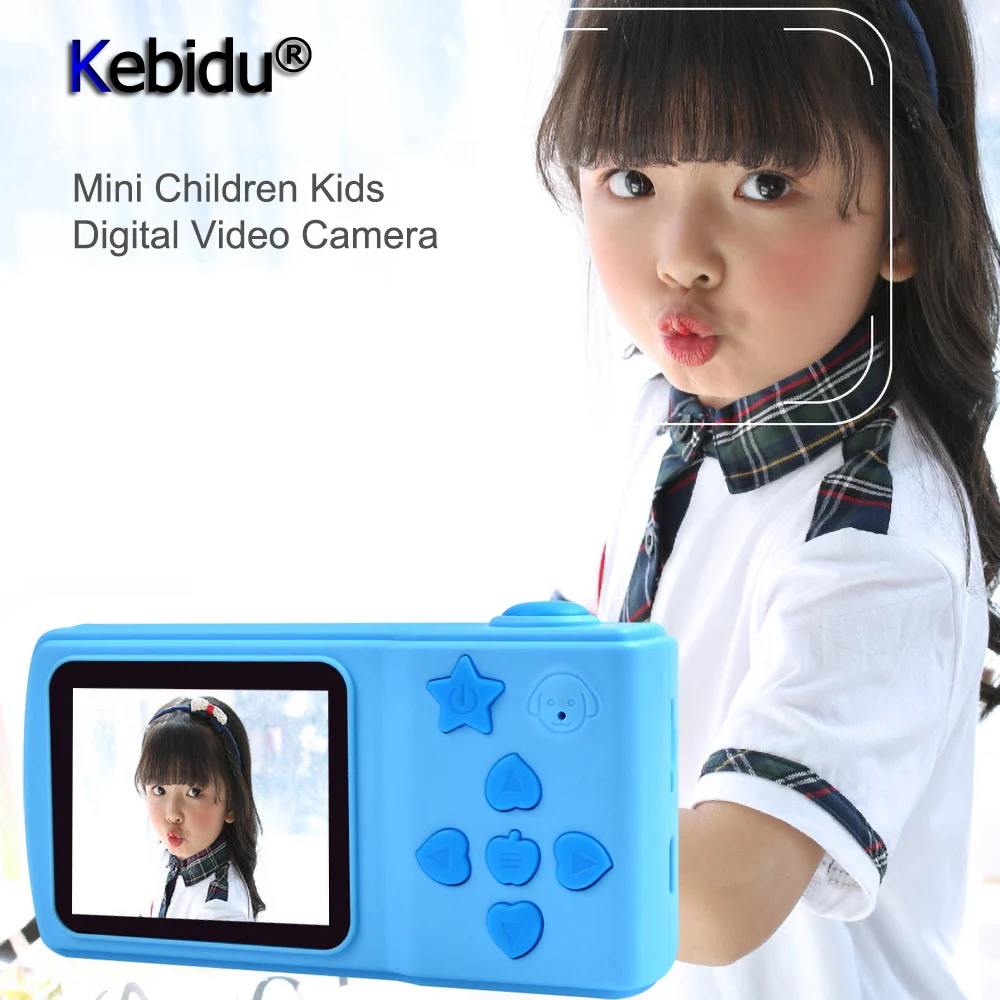 

Kebidu Mini Digital Camera 2 Inch Cartoon Cute Camera Toys Children Birthday Gift Toddler Toys Camera For Children Boys Girls