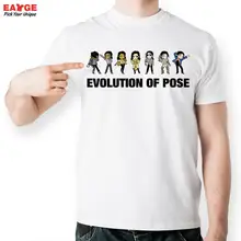 EATGE Evolution Of Pose Tshirt Michael Jackson Fashion Funny T Shirt Casual Novelty T shirt