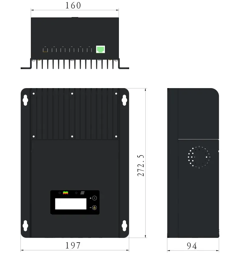 Regulador solar MPPT Sistema Solar del panel de la rejilla uso 45A MPPT-4415 12 V 24 V 48 V tipo de auto - 3