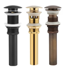 Для ванной для кухни для раковины сливная пробка твердая латунь вверх сливная пробка со сливное отверстие кран-вверх сливная пробка