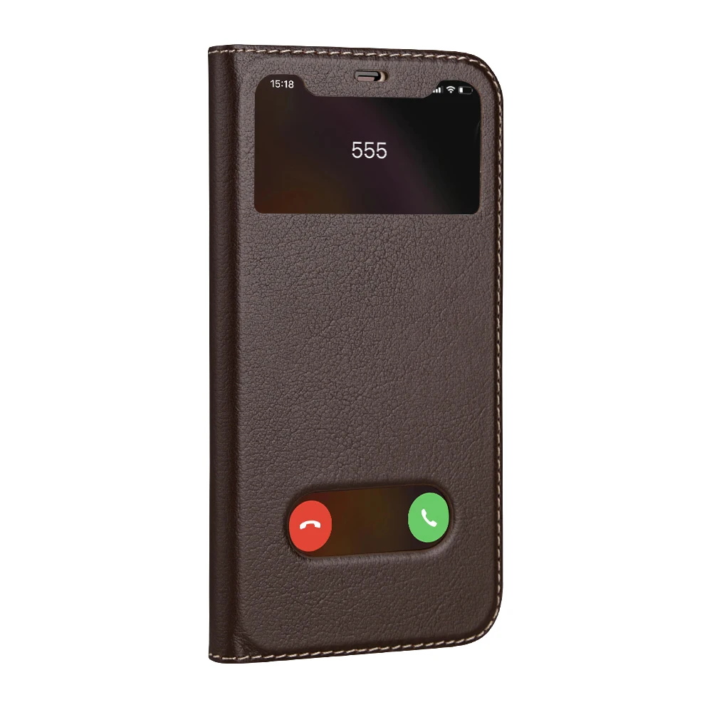 CYBORIS Luxury Genuine Leather For Iphone XR Cover fitted