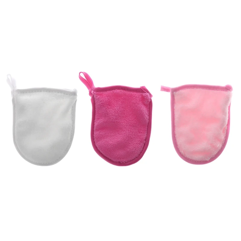

Reusable Microfiber Facial Cloth Face Towel Makeup Remover Cleansing Glove Tool