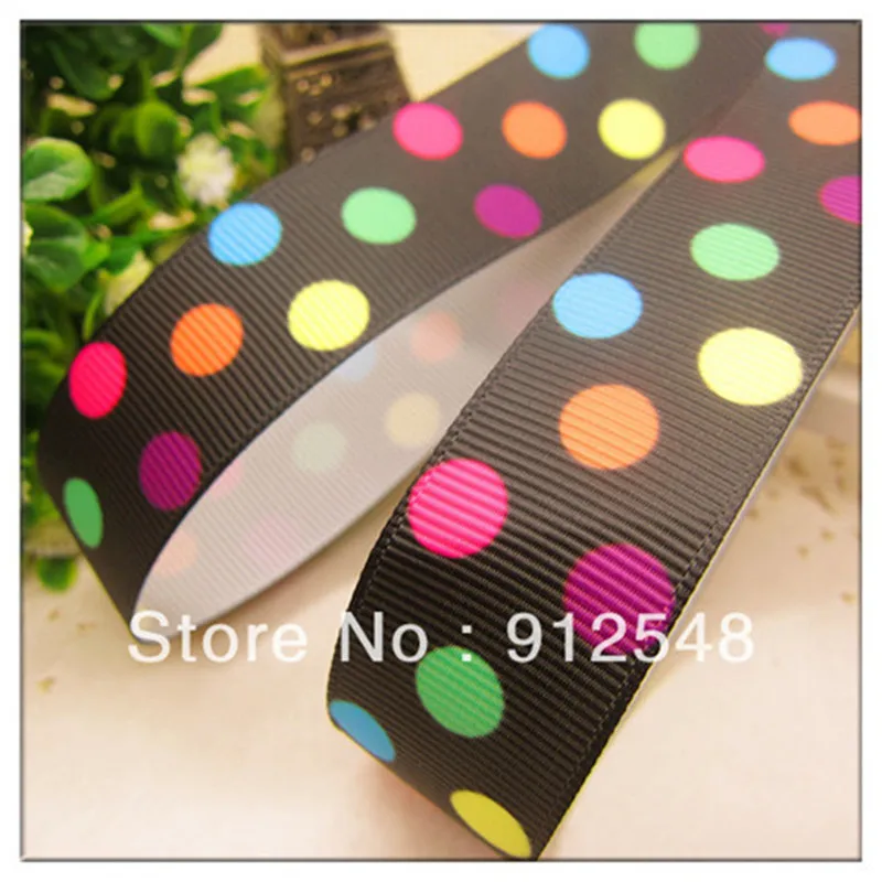 YJHSMY 9 видов стилей 7/8 &quot(22 мм) 5 ярдов/лот напечатан grosgrain ленты в цветной горошек DIY