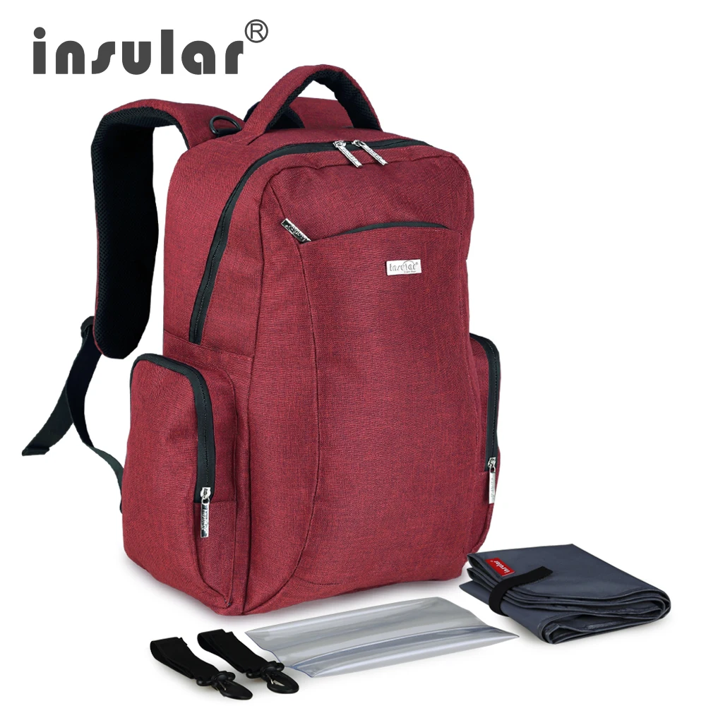 

Insular Brand Fashion Mummy Maternity Nappy Bag Five Colour Large Capacity Baby Bag Travel Backpack Nursing Bag For Baby Care