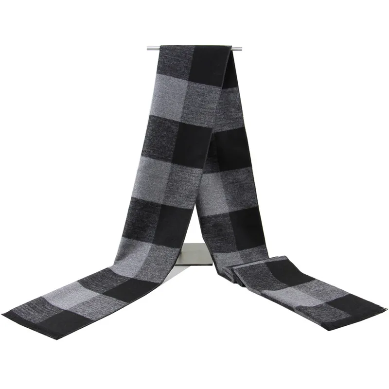 mens designer scarf Winter Scarf New Soft Cashmere Scarves Plaid Check Warm Oblong Fringe Unisex Man Woman's Scarf Pashimina barbour scarf mens Scarves