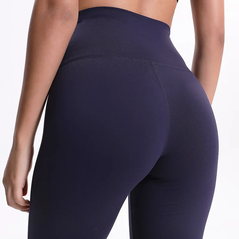 

2019 Power Flex Wide Leg Yoga Pants Tummy Control Workout Running Exercie Gym Boot Cut leggings 4 Way Stretch free shipping