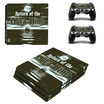 

PS4 Pro Skin Sticker Decal for Sony PlayStation 4 Console and 2 Controller PS4 Pro Skin Sticker Vinyl Return of the Obra Dinn