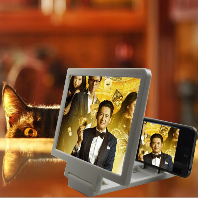 Мобильный телефон усилитель экрана 3D Видео мобильный увеличительное стекло HD