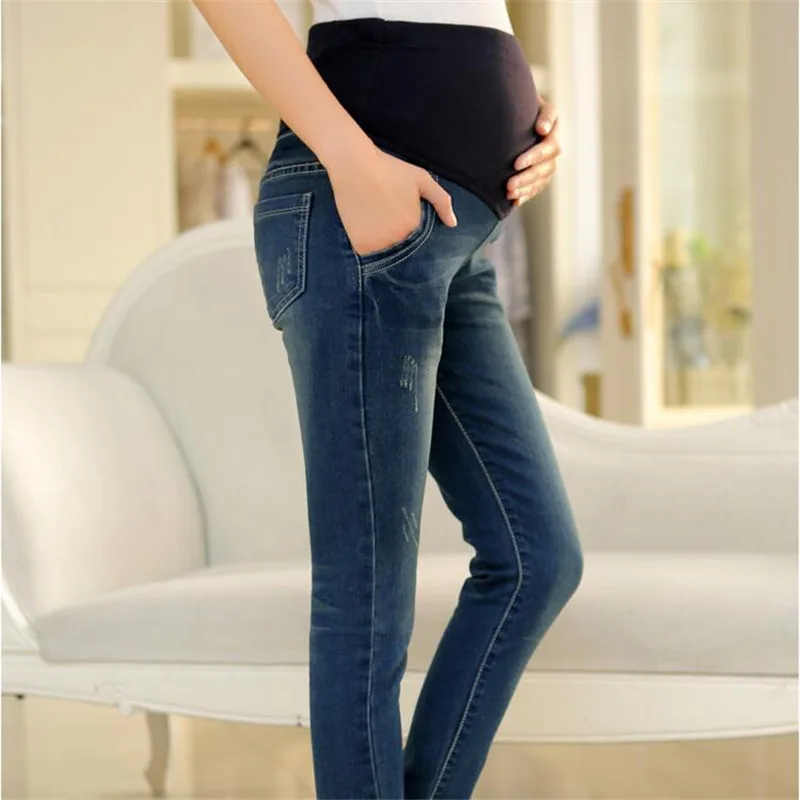 MamaStory джинсы для беременных Комбинезоны Брюки для беременных женские джинсы с эластичной резинкой на талии для беременных желтые звезды