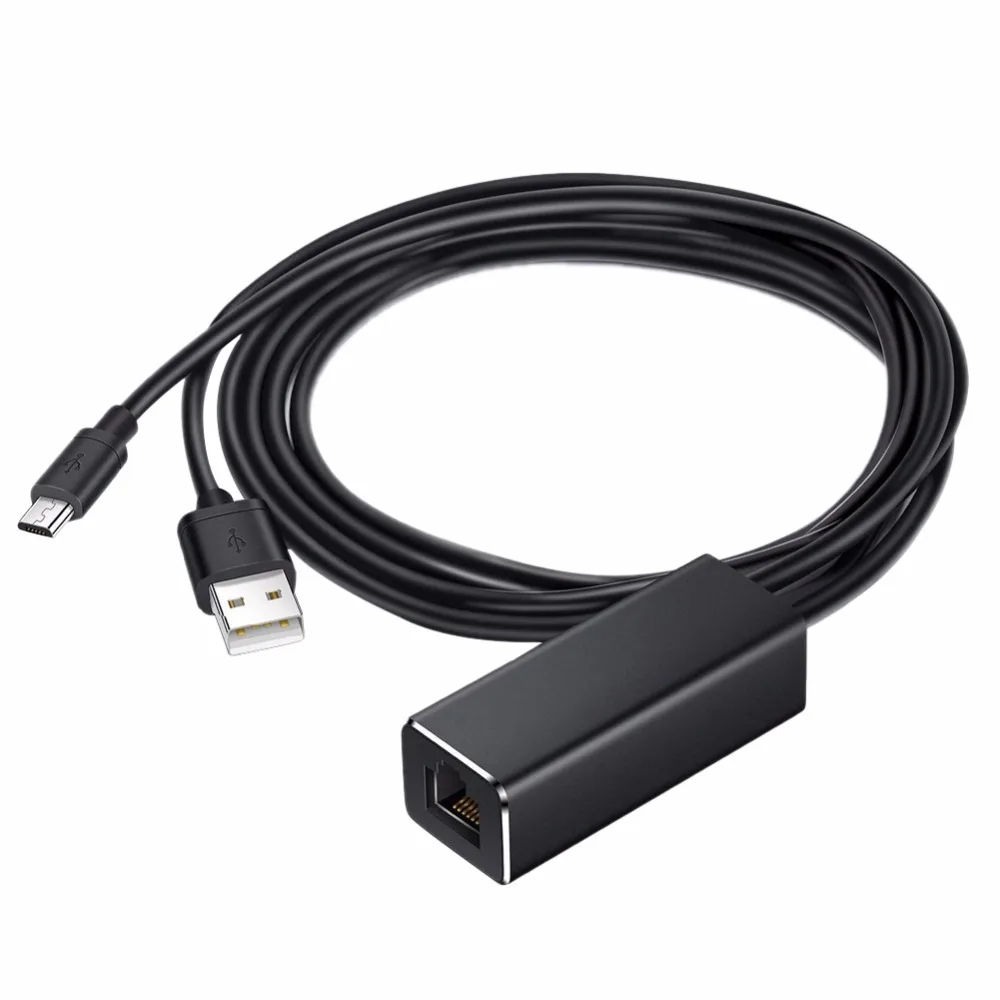 For Chromecast Ethernet Adapter USB 2.0 To RJ45 for Google for Chromecast 2 1 Ultra Audio TV Stick Micro USB Network Card