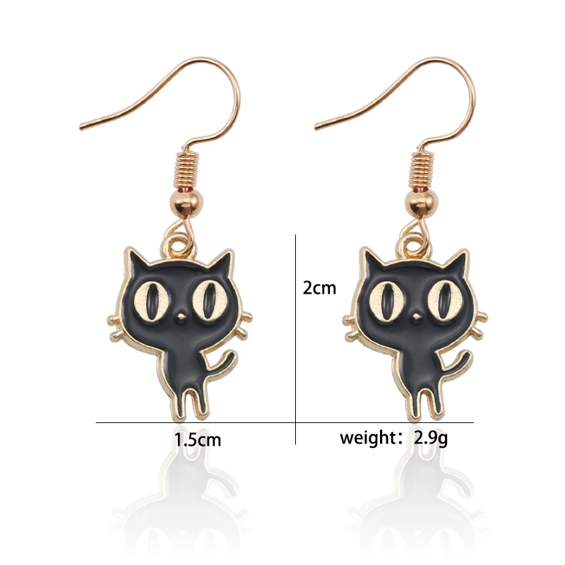 DIY-Cat-Earrings-For-Women-Cute-Anime-Animal-Earrings-For-Girls-Trendy-Cats-Kawaii-Cartoon-Black
