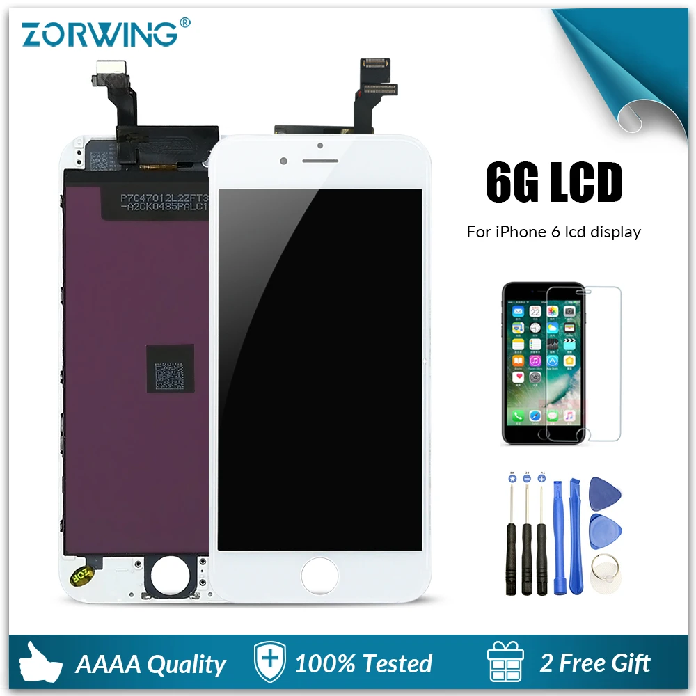 

4.7 Inch AAAA LCD Screen for iPhone 6 Display Touch Screen Replacement Digitizer Assembly Complete For iPhone6 LCD with tools
