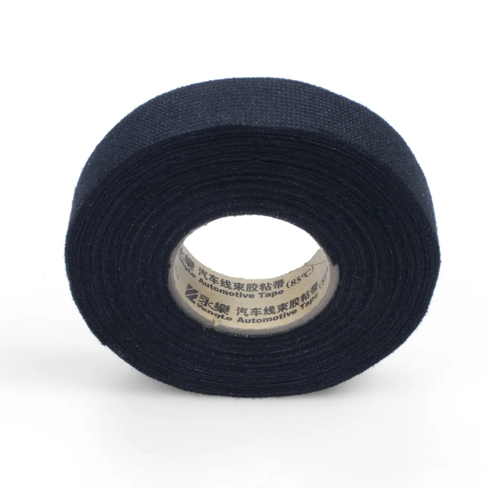 

Wiring Harness Tape Heat-resistant Adhesive Cloth Fabric Tape Cable Looms For Car Motorcycle 15cm x 19mm