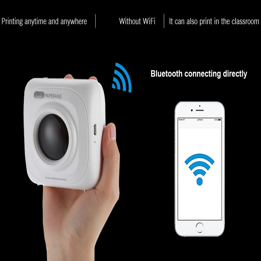 Портативный Bluetooth принтер PAPERANG фото телефон Беспроводное подключение мини плюс 4