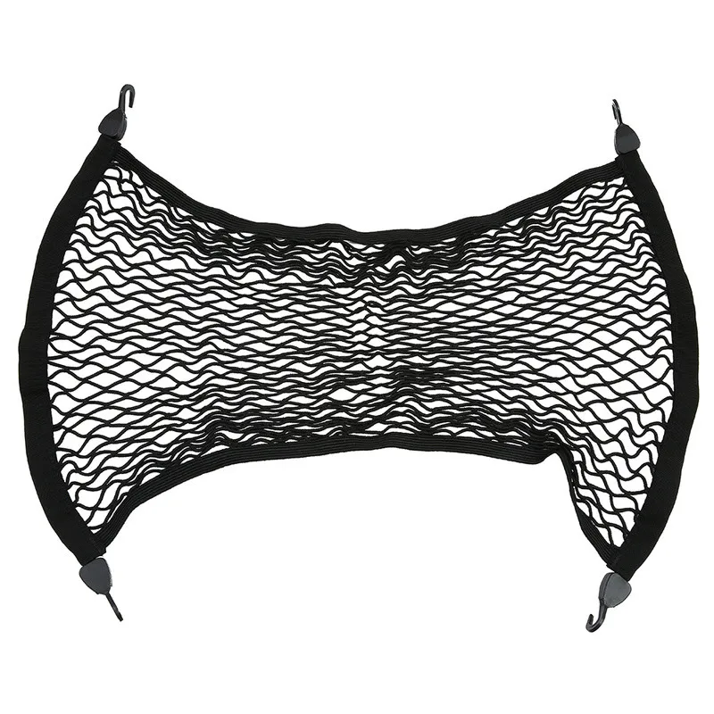 

Universal Car Trunk 80x60cm Nylon Elastic Mesh Storage Cargo Net with Hooks Car Storage Nets Auto Interior Accessories