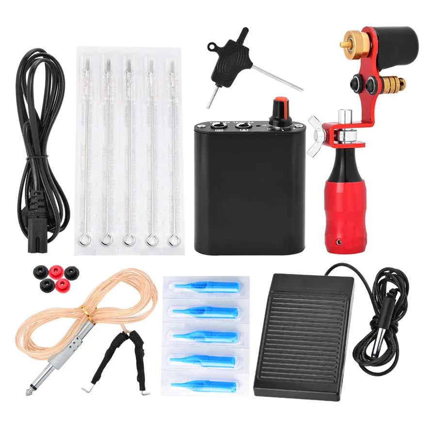 

New ATOMUS 1Set High Quality Completed Exquisite Workmanship Tattoo Kit Equipment Tattoo Machine Body Art Tattoo Tool