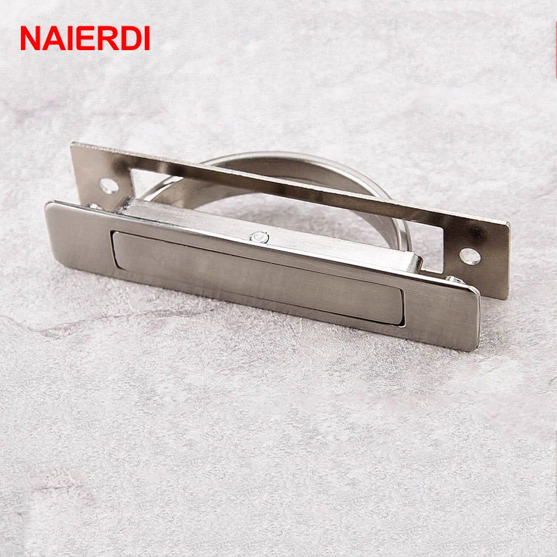 Manijas ocultas de Tatami NAIERDI Puerta de aleación de Zinc cubierta incrustada manija de gabinete de piso pomos empotrados oscuros herrajes de muebles