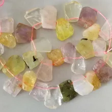 Loose бусы многоцветный Пренит/цитрин/плоским барокко 18-24 мм 1" для DIY ювелирное fppj бусы природа драгоценного камня
