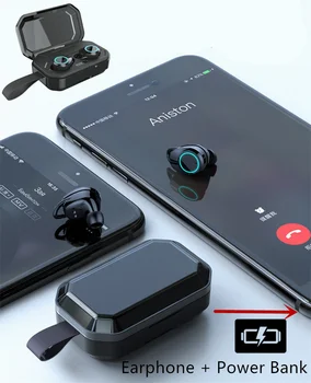 

TWS HIFI Inear Headset Earphone Can be Mini Power Bank Charger for Mobile Phone Sports Bluetooth Wireless Earbud Active Ear Plug