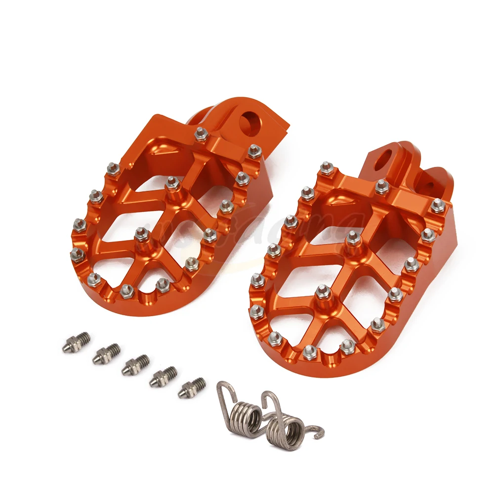 Мотоцикл заготовка MX широкий подножки педали подножки для KTM SX SXF EXC excf XC XCF XCW XCFW SMC 65 85 125 150 200 250-530 - изображение
