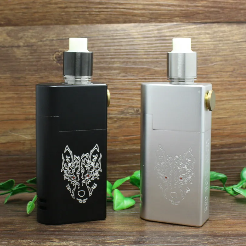 Red Wolf Angry box mod+Heir rebuildable dripping atomizer tank vape pen