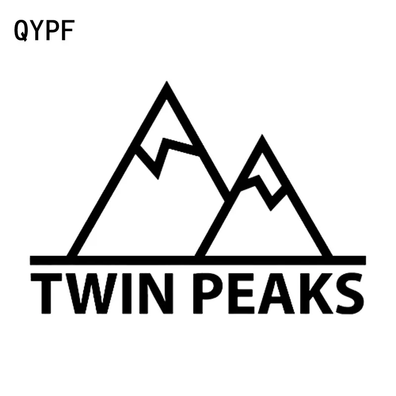 

QYPF 17.8cm*12.1cm TWIN PEAKS Mountain Delicate Vinyl Car Sticker Wonderful Window Decal C18-0293