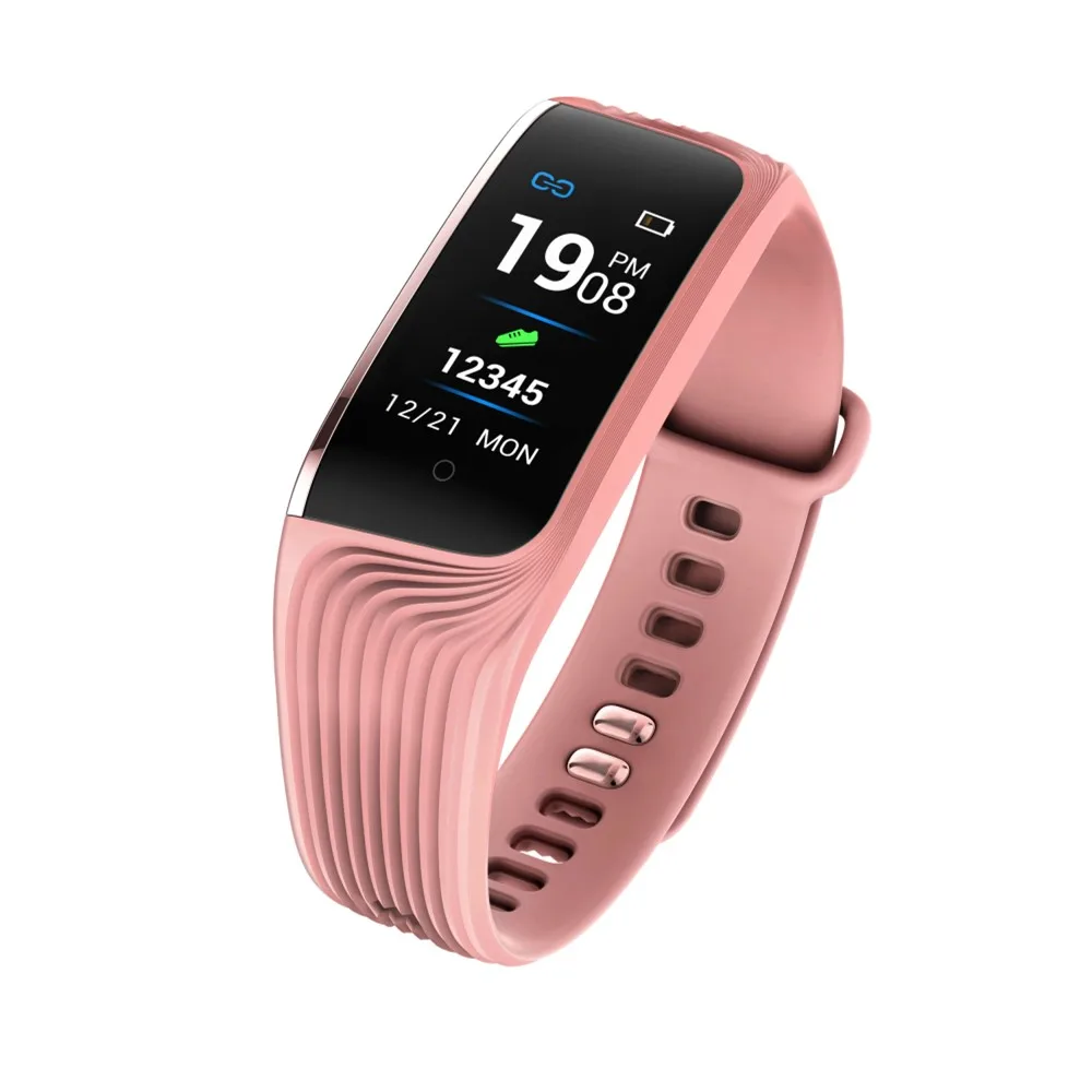 Fitness Tracker HR Tracker Watch with Heart Rate Monitor Waterproof Smart Bracelet with Step Counter Calorie CounterPedometer
