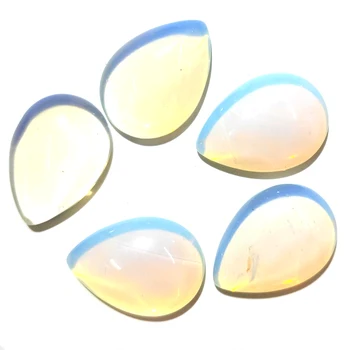 

10 PCS Opal Natural Stones Cabochon 12x16mm 13x18mm 15x20mm 18x25mm Water Drop Shape No Hole for Making Jewelry DIY
