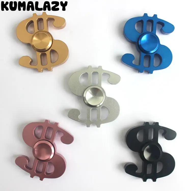 50pcs lot Free Shipping high quality crack Money fidget spinner metal anti stress stainless steel bearing