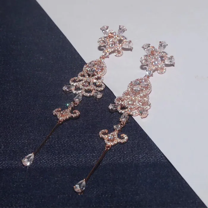 

Designer Fashion 925 Sterling Silver Jewelry 3A Cubic Zirconia Party Earring