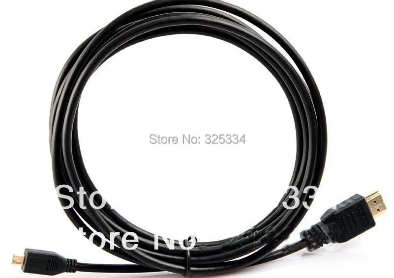 Полностью медный 3 м hdmi к micro 1 4 в 3D кабель 10 футов Micro HDMI адаптер для XT800 mb810 HTC P990 A500