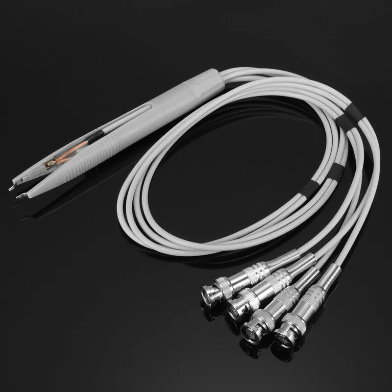 

1PC MD Test Tweezer Clip 4 BNC Test Probe Leads for LCR Meter Terminal Electronics Stocks